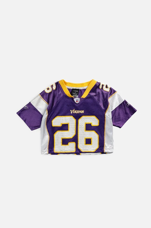 Rework Crop Minnesota Vikings NFL Jersey - XS Casual Women’s Hoodies