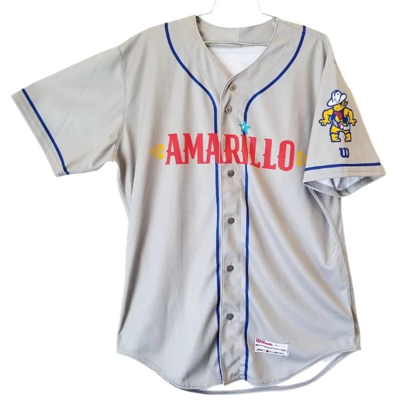 Amarillo Sod Poodles ADULT Grey Sublimated Replica Road Jersey Comfy Sweatshirts for Women