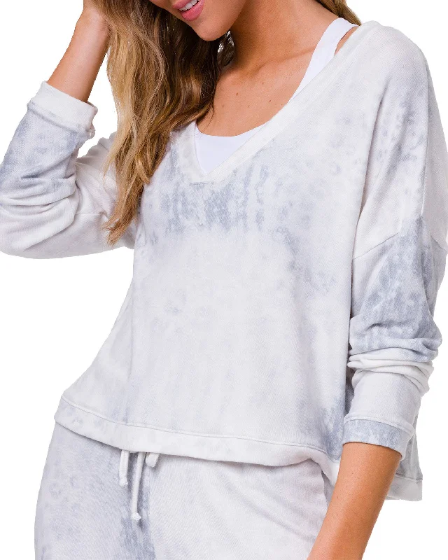 Onzie Flow Weekend V Neck Tee 3770 Soft Cotton Hoodie