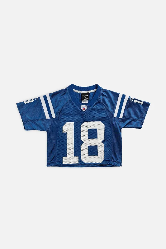 Rework Indianapolis Colts Crop NFL Jersey - XS Fashionable Sweatshirts for Women