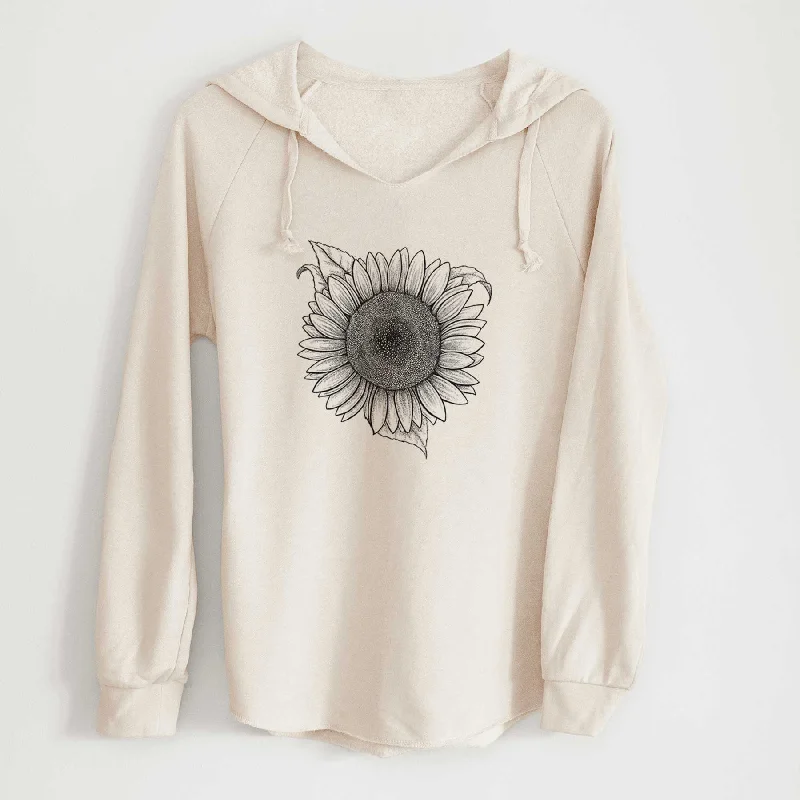 Lemon Queen Sunflower - Helianthus Annuus - Cali Wave Hooded Sweatshirt Women’s Hoodie Sweater