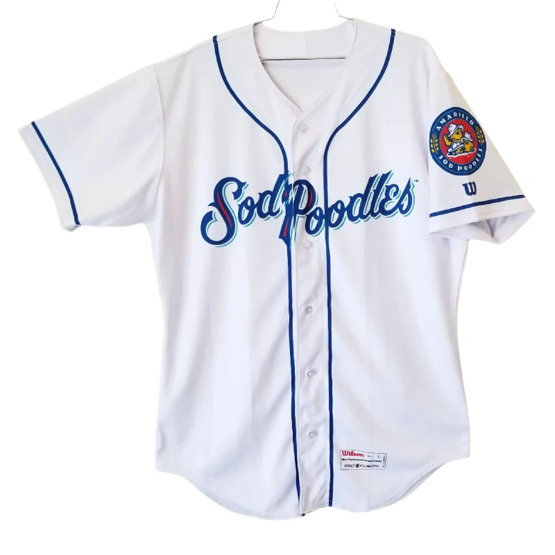 Amarillo Sod Poodles ADULT White Sublimated Replica Home Jersey Elegant Hoodies & Sweatshirts