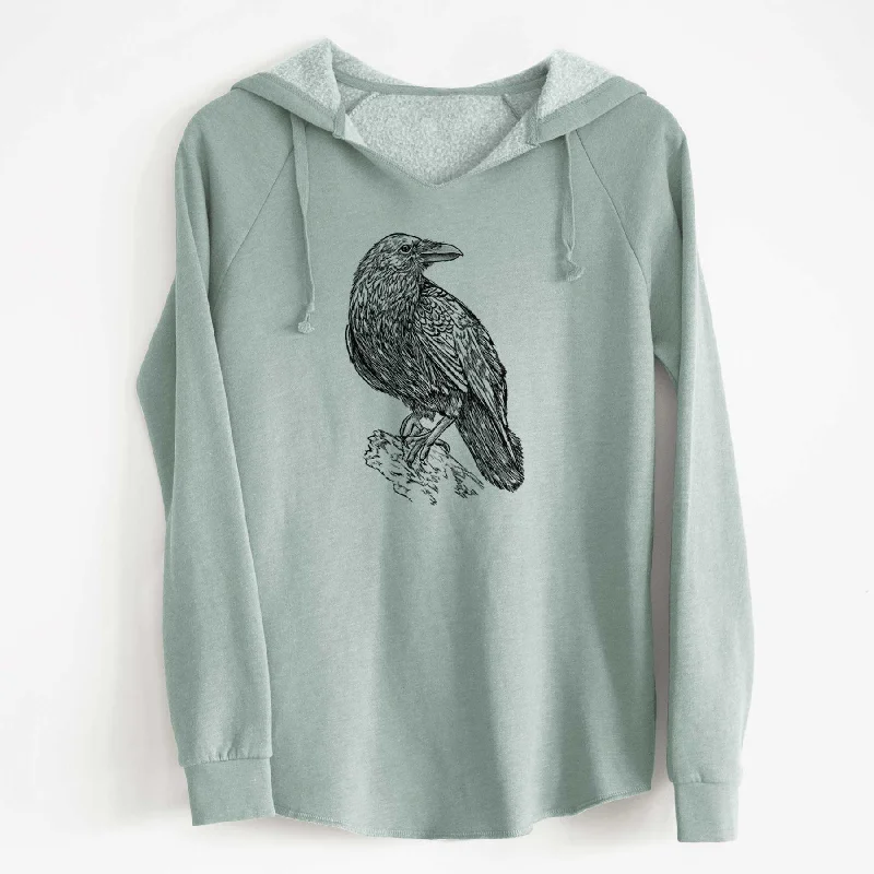 Common Raven - Corvus corax - Cali Wave Hooded Sweatshirt Stylish Hoodies Collection