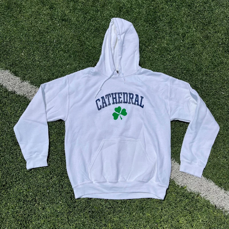 White Shamrock Spirit Wear Hoodie Women’s Oversized Hoodie