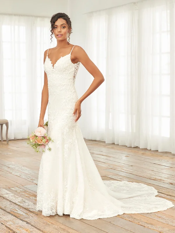 Fitted Lace Sleeveless Bridal Gown by Adrianna Papell 31246 A-line Bridal Dress