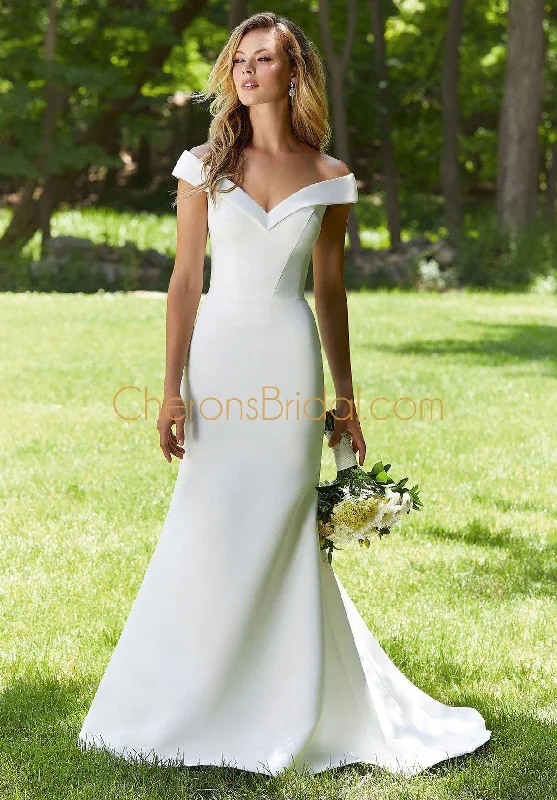 The Other White Dress - 12105 - Berkeley - Cheron's Bridal, Wedding Satin Lace Gown