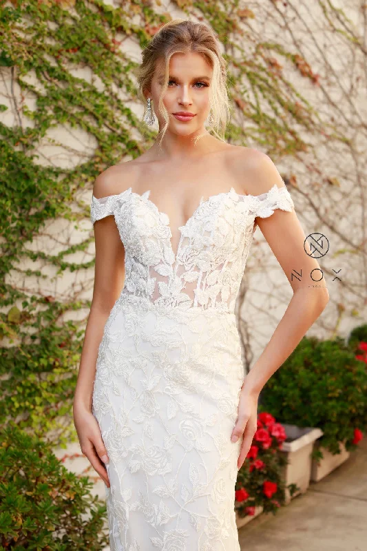 Timeless Romance: Embroidered Mermaid Gown for Unforgettable Occasions Modern Wedding Gown