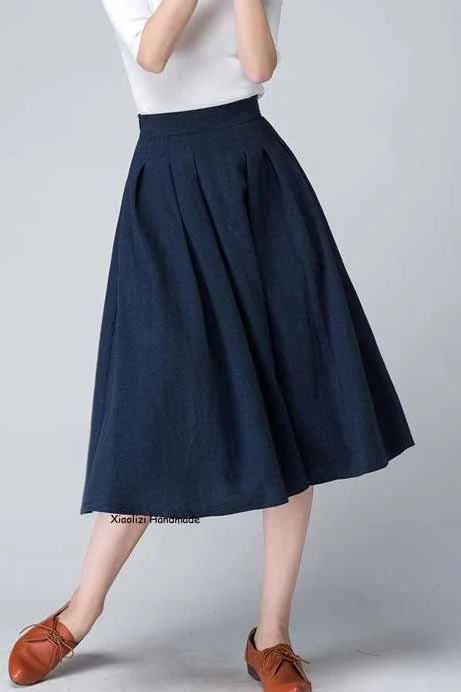 Women's pleated midi skrit 1500# Cocktail midi dresses