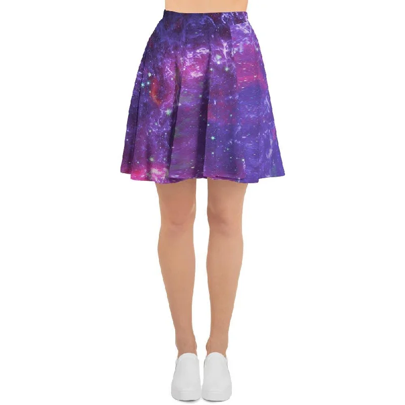 Purple Nebula Galaxy Space Women's Skirt Pencil unclassified skirts