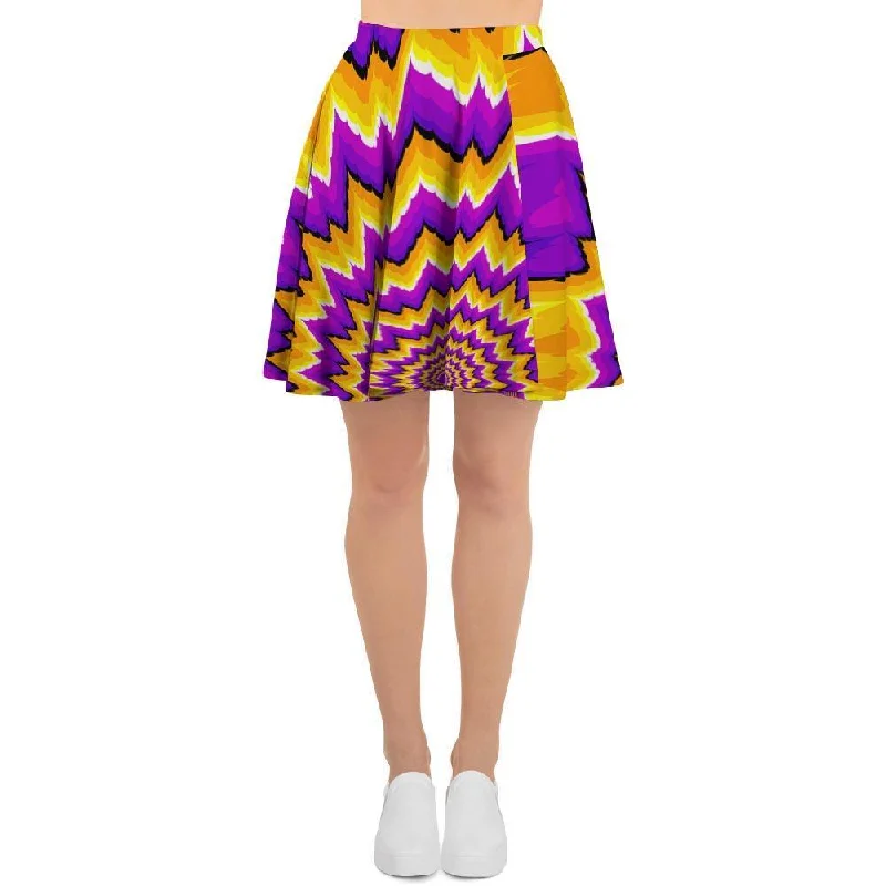 Purple Psychedelic Optical illusion Women's Skirt Travel unclassified skirts