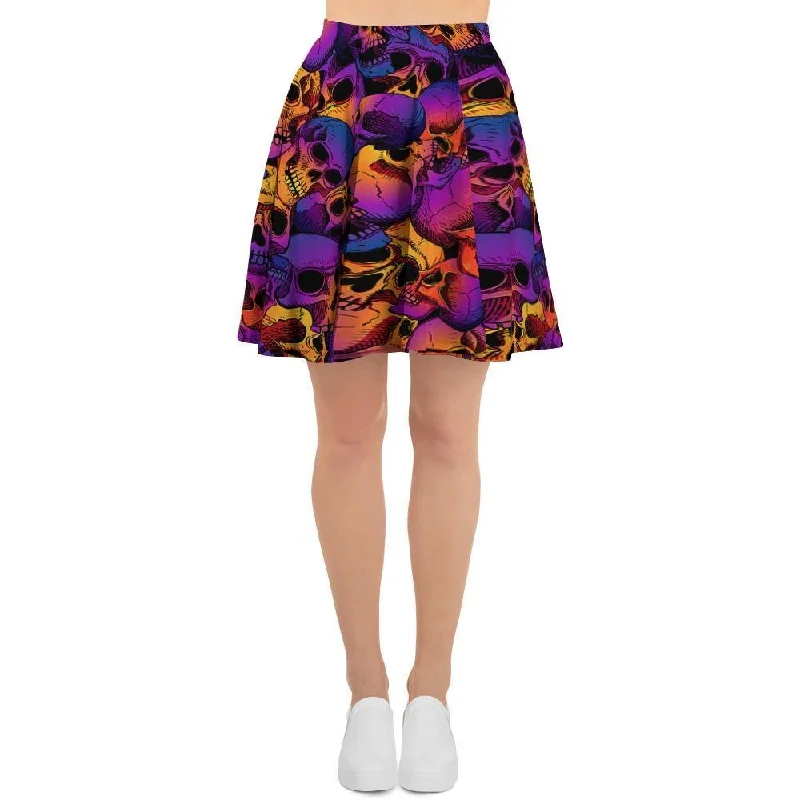 Purple Skull Women's Skirt Fall unclassified skirts