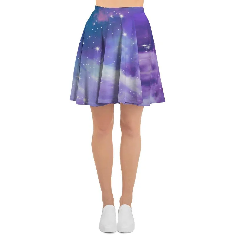 Purple Universe Galaxy Women's Skirt Chiffon unclassified skirts