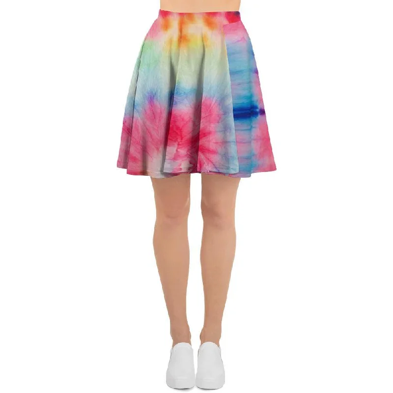 Rainbow Tie Dye Women's Skirt Office unclassified skirts