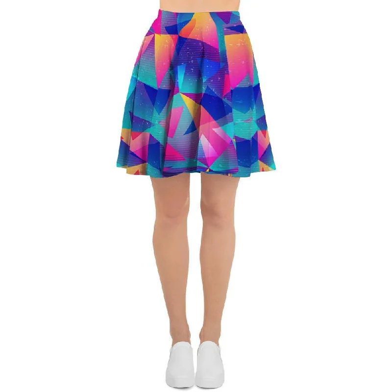 Rainbow Triangle Geometric Women's Skirt Stretchy unclassified skirts