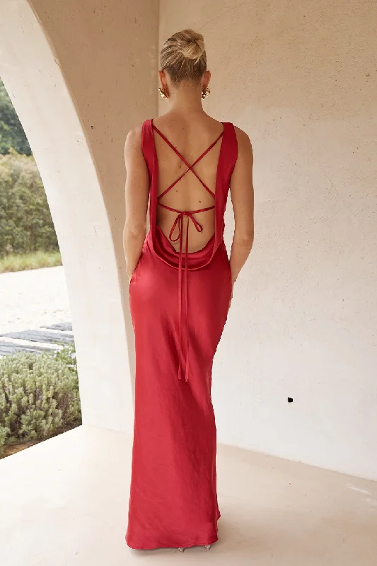 ADAIR MAXI DRESS - CHERRY Cheap maxi dresses