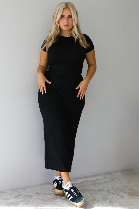 Hold My Hand Maxi Dress: Black Lace maxi dresses