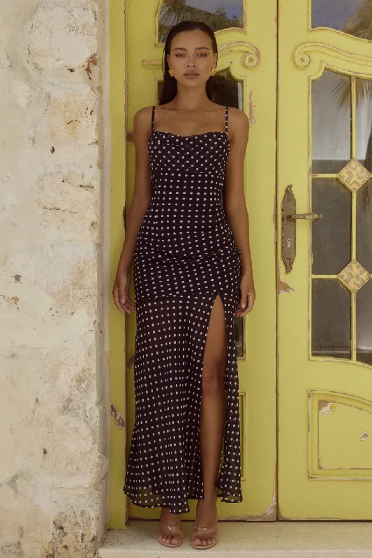 KYLEAH MAXI DRESS - BLACK/WHITE Wrap maxi dresses