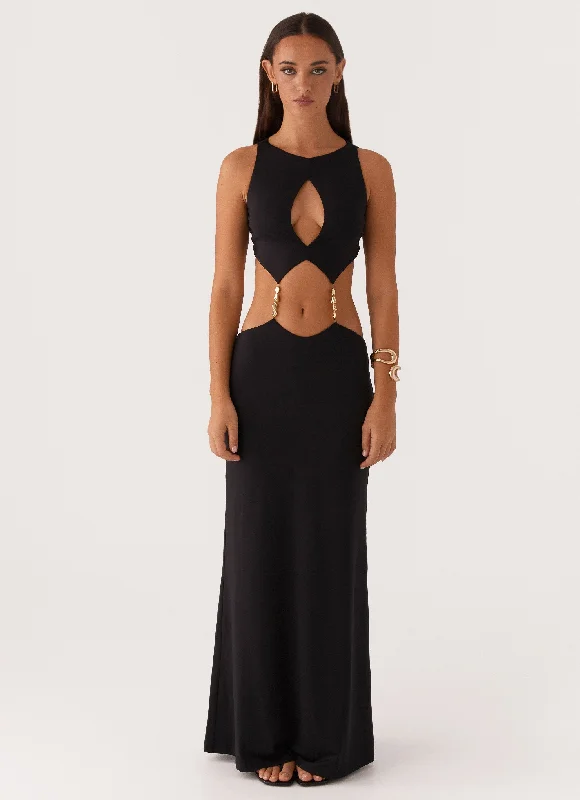 Nadiya Maxi Dress - Black Zara maxi dresses