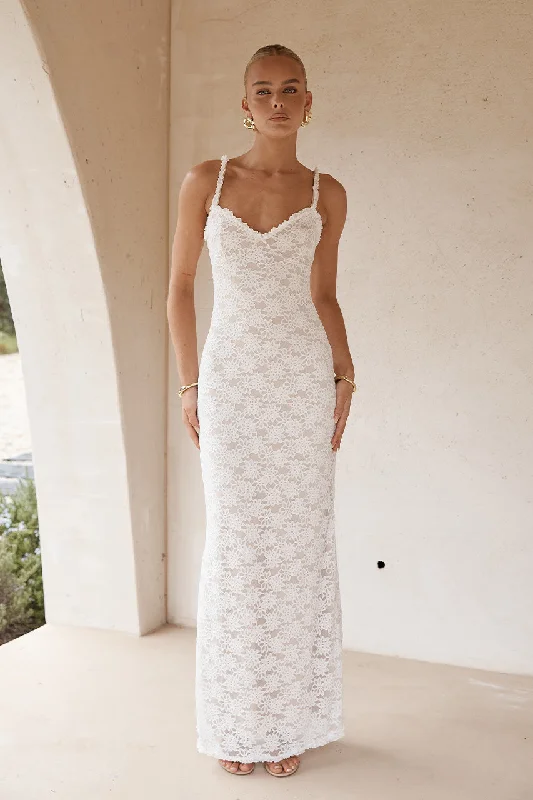 SARTA MAXI DRESS - WHITE Anniversary maxi dresses