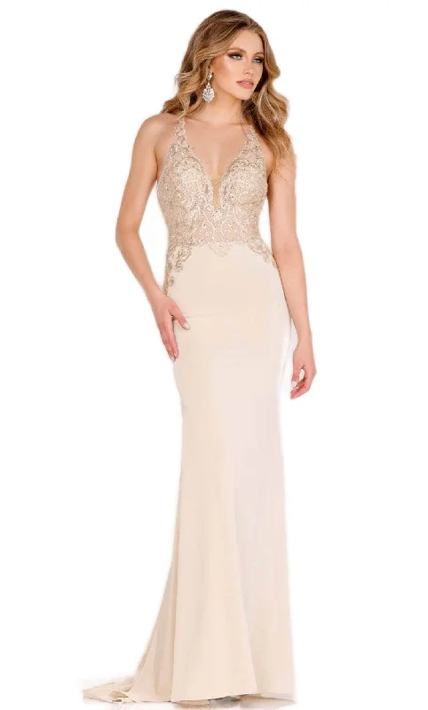 Cecilia Couture 2183 - Sleeveless Embroidered Evening Gown Elegant party dresses