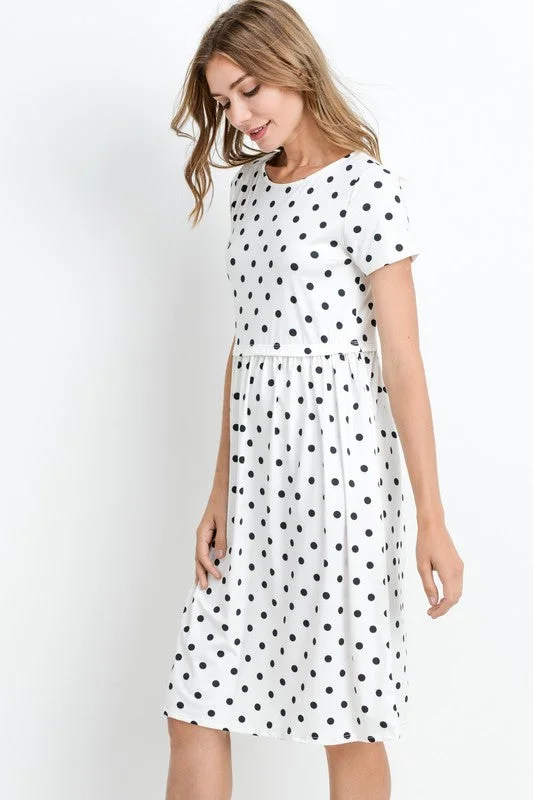 Bailey Polka Dot Dress in Ivory Tulle unclassified dresses