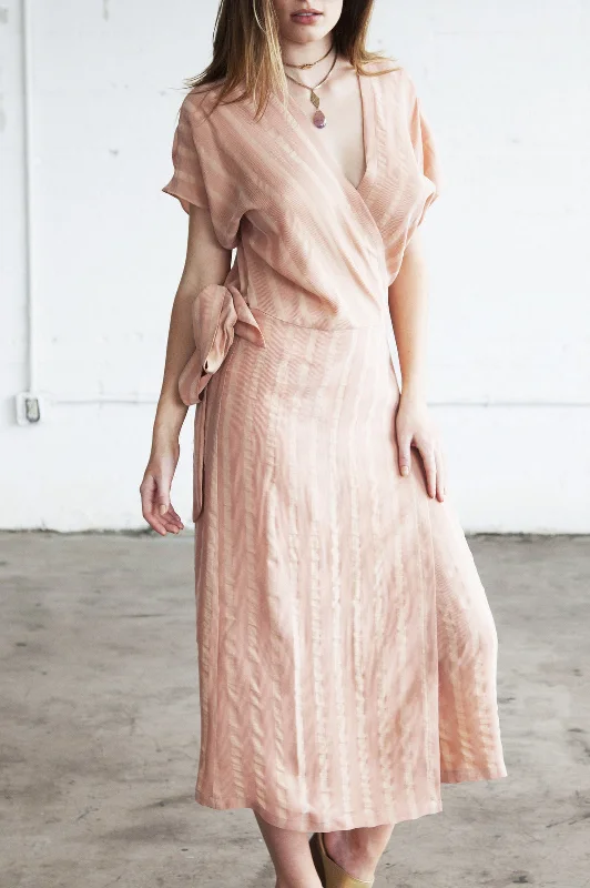 Blush Wrap Jade Dress Ruffled unclassified dresses