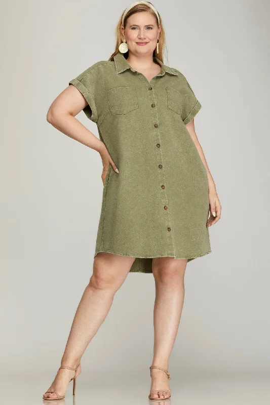 Celeste Dress in Olive + Knitted unclassified dresses