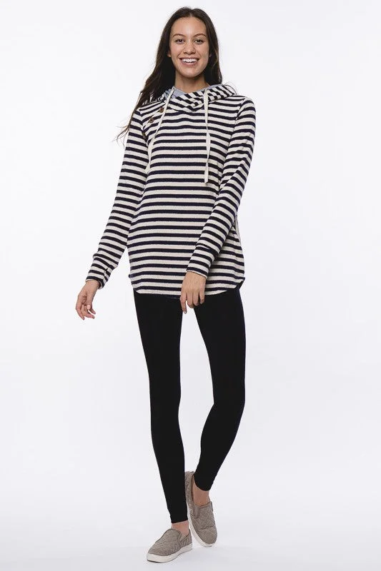 Clara Striped Terry Hoodie Travel unclassified dresses