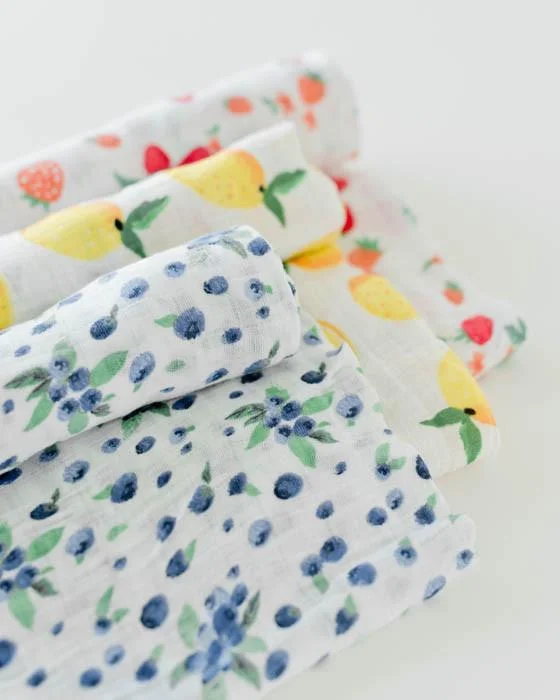 Cotton Muslin Swaddle-Blueberry Y2K unclassified dresses