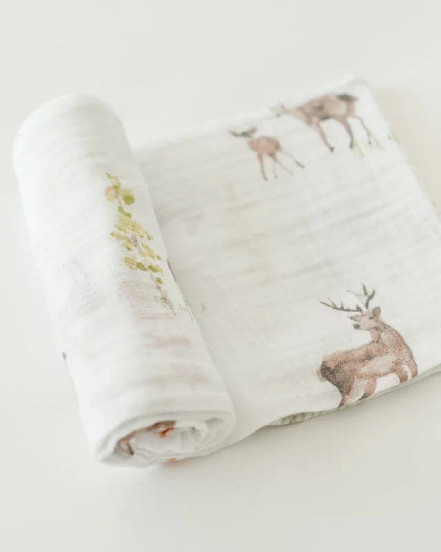 Cotton Muslin Swaddle-Oh Deer Satin unclassified dresses