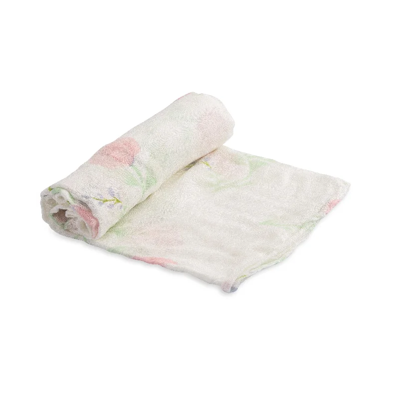 Deluxe Muslin Swaddle- Pink Peony Neutral tone unclassified dresses