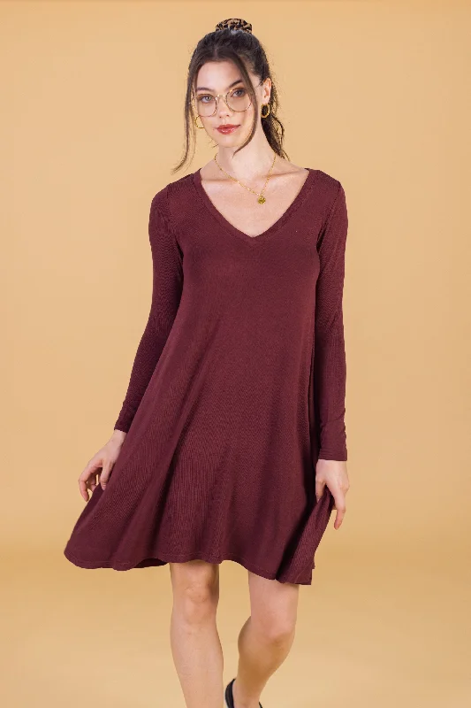 Dress Lazie Burgundy Spring unclassified dresses