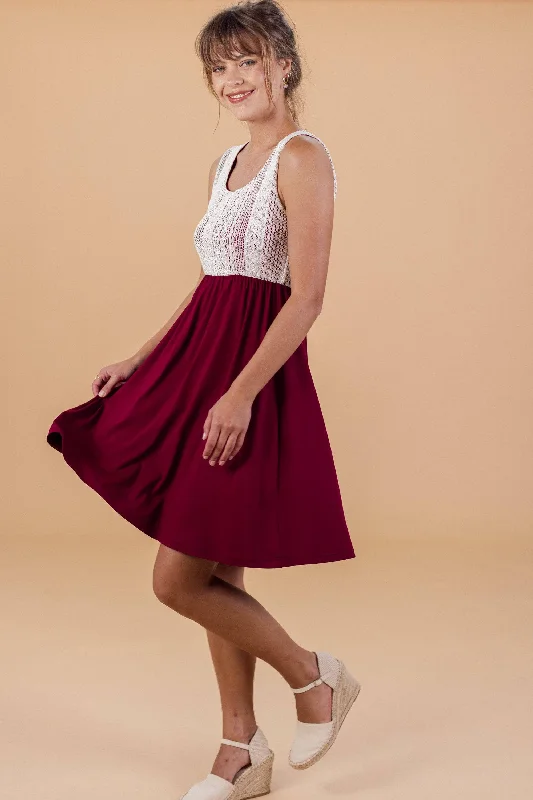 Dress Maya Wine Red Casual chic unclassified dresses