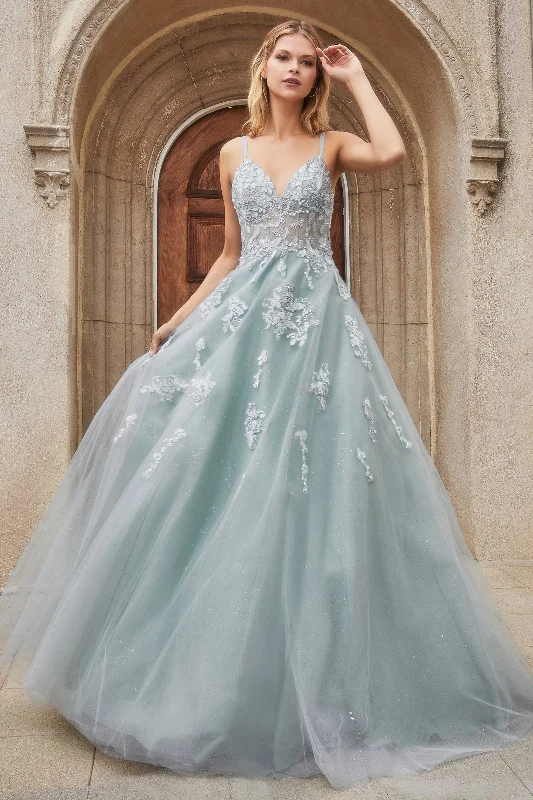 Enchanting Floral Embroidered Ball Gown: A Royal Vision for Grand Occasions Lightweight floral dresses for hot weather