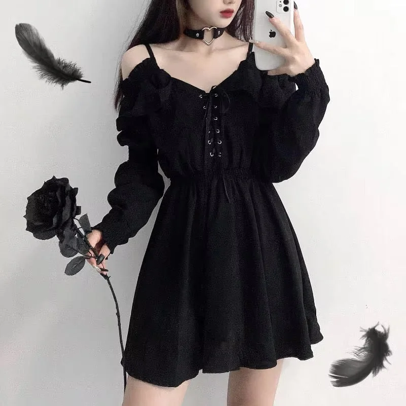 Slouchy Goth Dress Discounted unclassified dresses