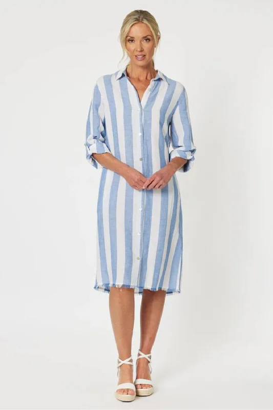 Hamptons Stripe Dress | Blue Vacation unclassified dresses