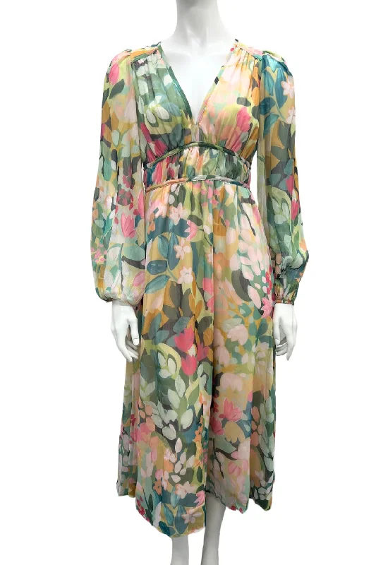 Isabella Dress | Pink/Green Foral Popular unclassified dresses