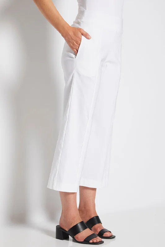 Larrie 7/8 Culotte Pant | White One-shoulder unclassified dresses