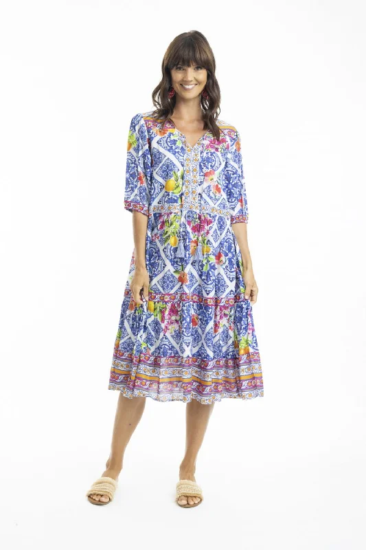 Lilah Boho Dress | Amalfi Blue Elegant unclassified dresses