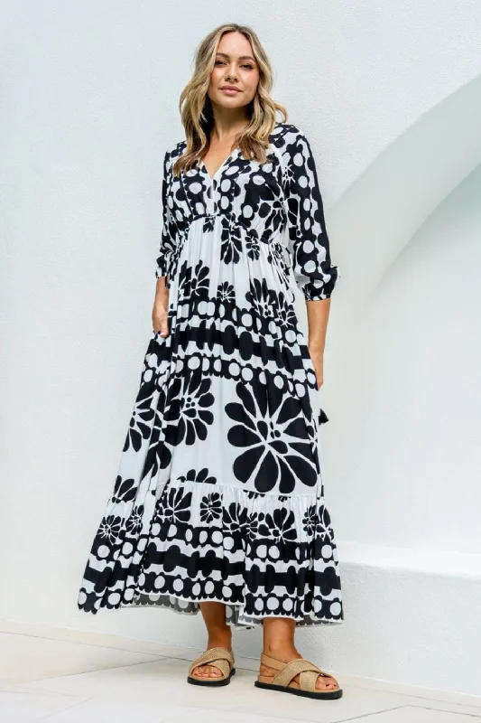 Mr Porter Dress | Black/White Boho unclassified dresses