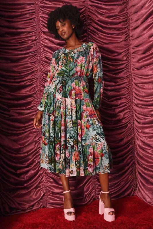 Neck's Best Thing Dress | Whimsical Garden Bold pattern unclassified dresses