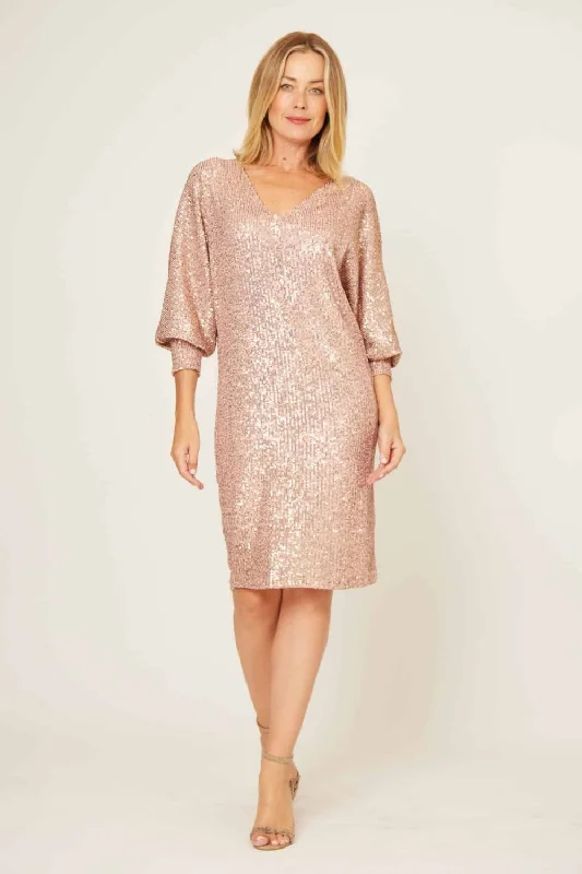 Phoebe Bling Dress | Champagne Beaded unclassified dresses