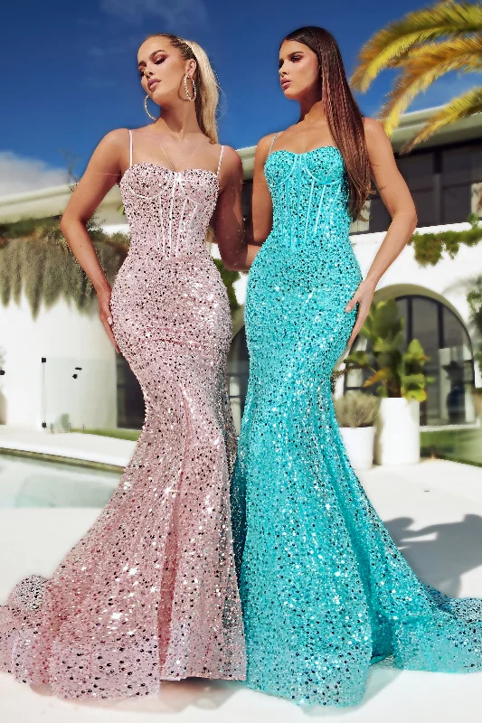 **Portia and Scarlett: The Shimmering Mermaid Gown for Unforgettable Occasions** Off-shoulder unclassified dresses