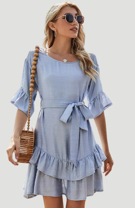 Zoe Blue Dress  - KUCAH Long unclassified dresses