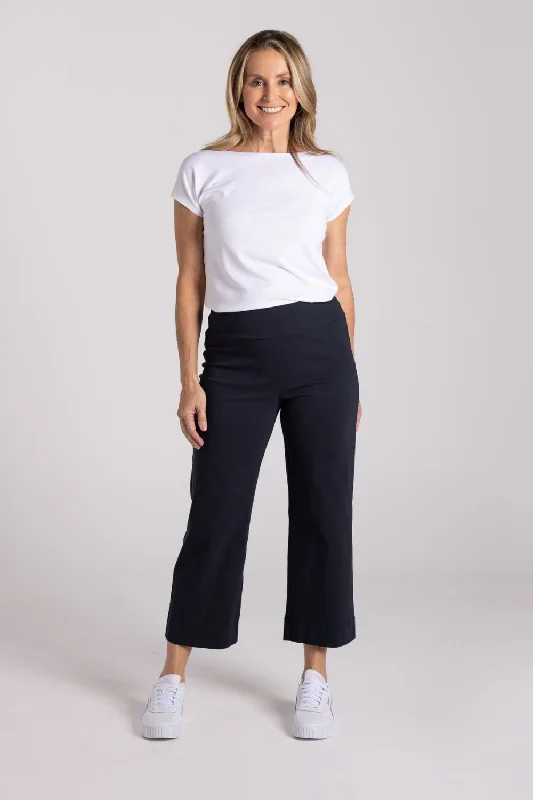 The Ultimate Wide Leg Pant | Navy Soft fabric unclassified dresses