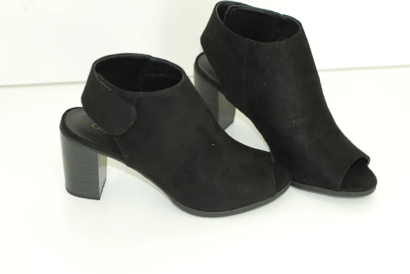 Suede Black Bootie Heel Elegant unclassified dresses