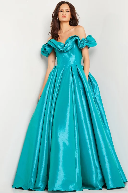 Taffeta Off Shoulder A-line Gown by Jovani 37476 Everyday wear unclassified dresses