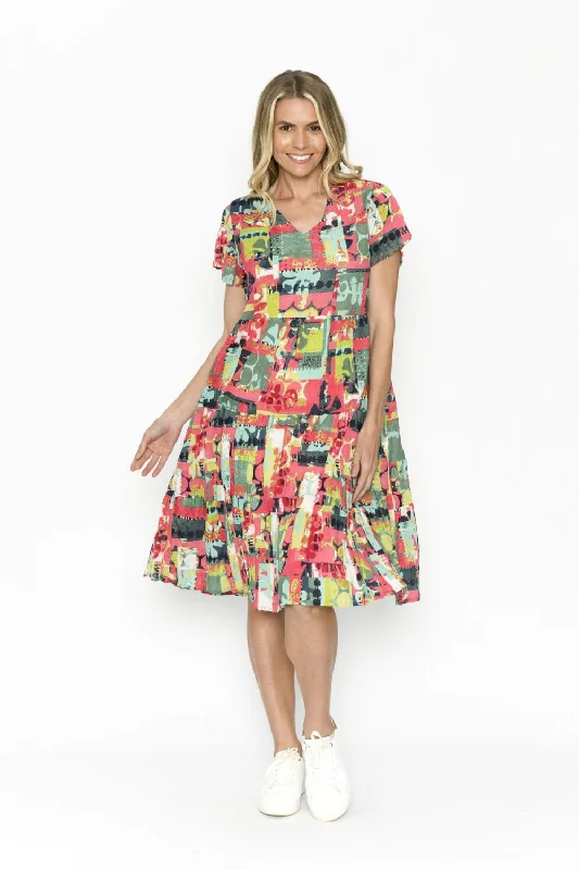 Thalia Tiered Dress | Pop Patch Floral unclassified dresses