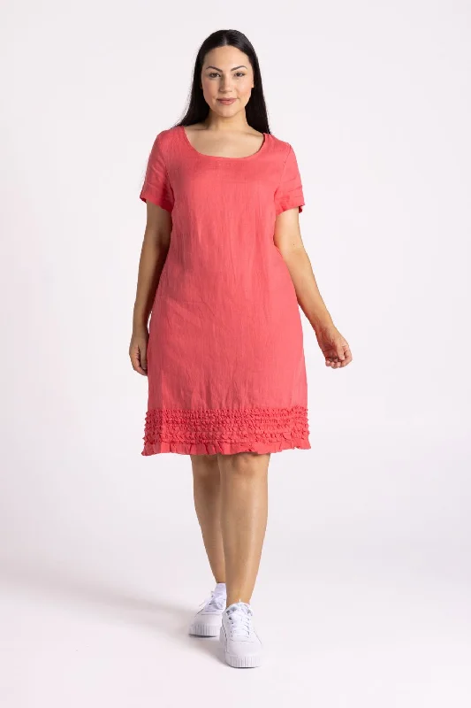 Vanessa Ruffle Hem Dress | Melon Tiered unclassified dresses