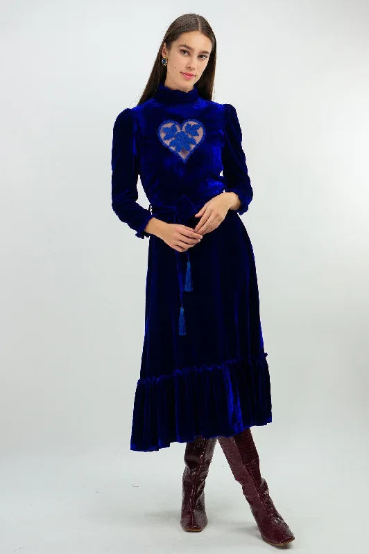 Velvet Sirsna Dress Blue Affordable unclassified dresses